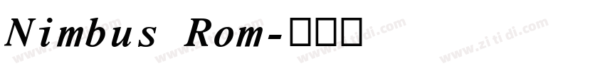 Nimbus Rom字体转换